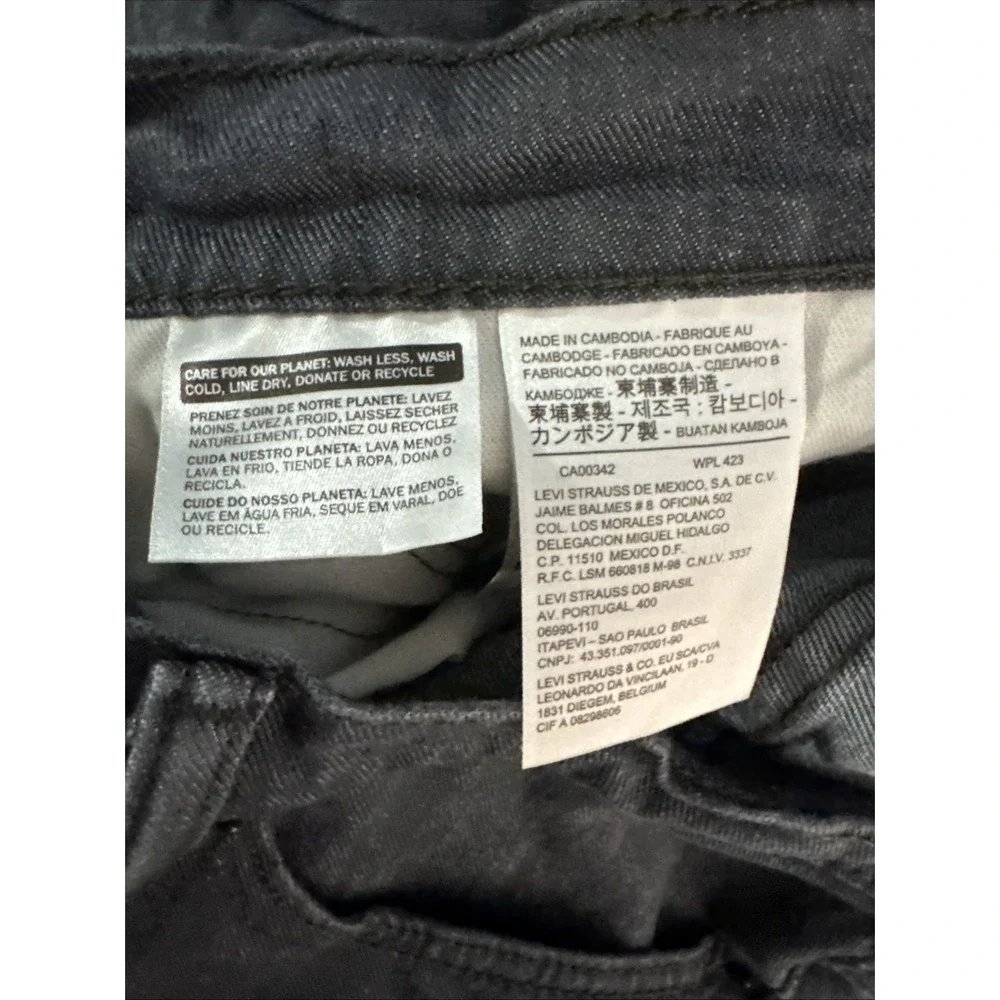Levis 514 Mens Jeans 34‎ X 36 (Actual 34 X 33) Straight Gray